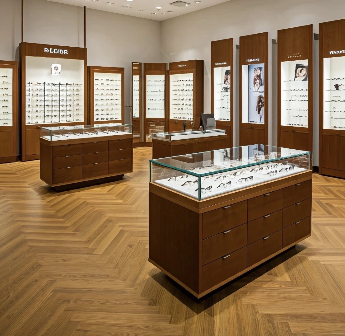 Wooden Eyeglass Display Shop Decoration